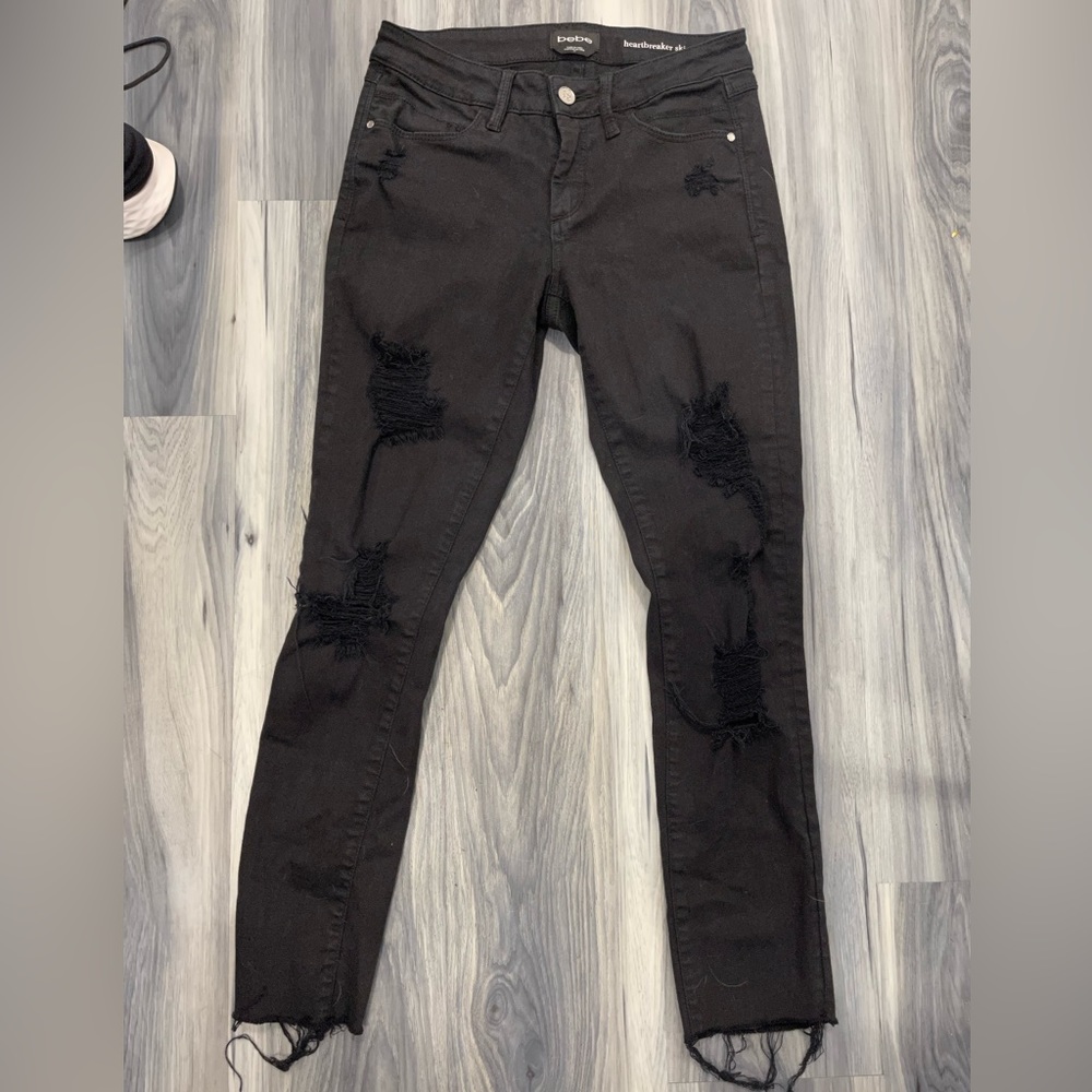 BEBE HEARTBREAKER SKINNY WOMENS SIZE 27